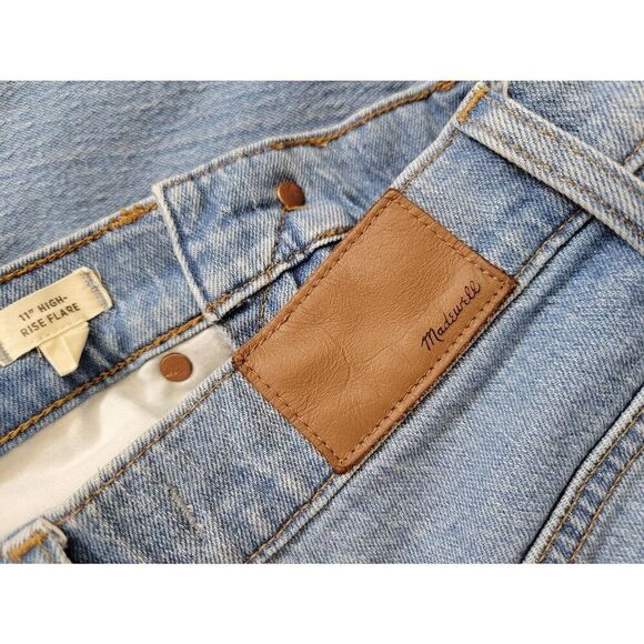 Madewell 11" High-Rise Flare Jeans in Conwell Wash 26  $135 - Picture 11 of 11